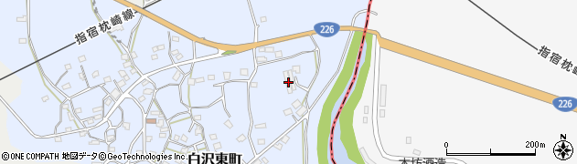 鹿児島県枕崎市白沢東町607周辺の地図