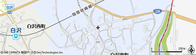 鹿児島県枕崎市白沢東町189周辺の地図