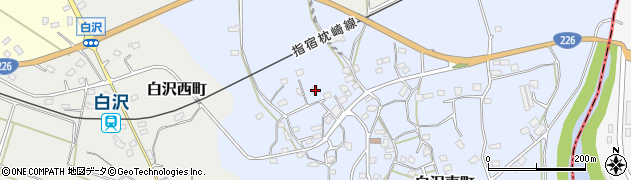 鹿児島県枕崎市白沢東町46周辺の地図