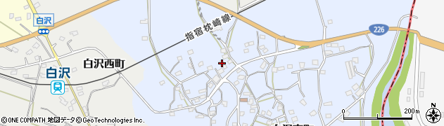 鹿児島県枕崎市白沢東町123周辺の地図