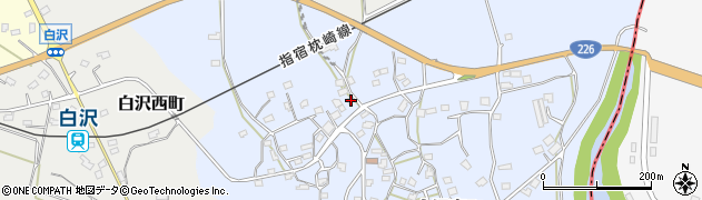 鹿児島県枕崎市白沢東町120周辺の地図