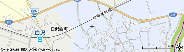 鹿児島県枕崎市白沢東町33周辺の地図