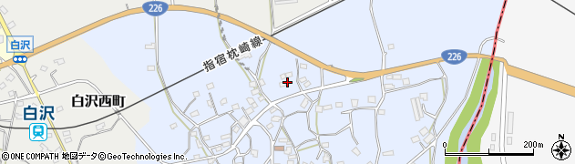鹿児島県枕崎市白沢東町148周辺の地図