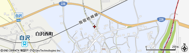鹿児島県枕崎市白沢東町127周辺の地図