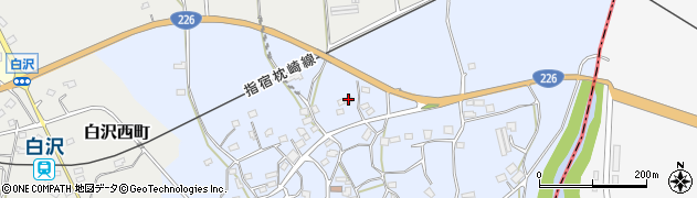 鹿児島県枕崎市白沢東町146周辺の地図