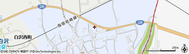 鹿児島県枕崎市白沢東町157周辺の地図