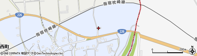 鹿児島県枕崎市白沢東町631周辺の地図