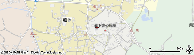 鹿児島県指宿市道下東499周辺の地図