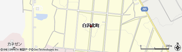 鹿児島県枕崎市白沢北町周辺の地図