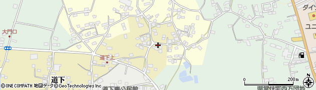 鹿児島県指宿市道下周辺の地図