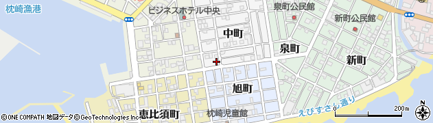 鹿児島県枕崎市中町75周辺の地図