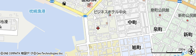 鹿児島県枕崎市港町周辺の地図