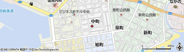 鹿児島県枕崎市中町116周辺の地図