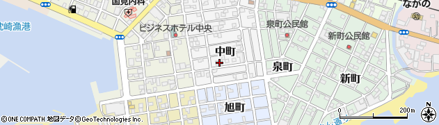 鹿児島県枕崎市中町110周辺の地図