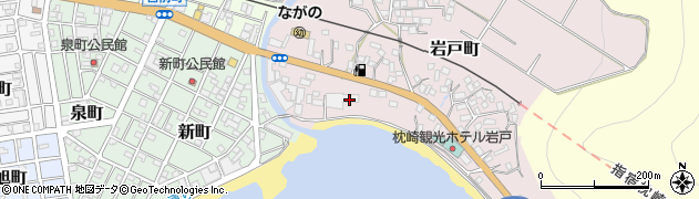 鹿児島県枕崎市岩戸町周辺の地図