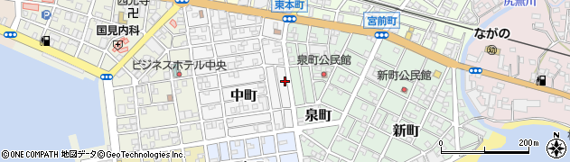 鹿児島県枕崎市中町252周辺の地図