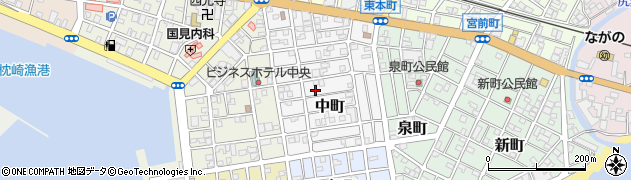 鹿児島県枕崎市中町152周辺の地図