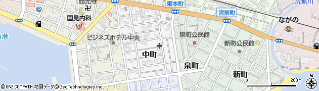 鹿児島県枕崎市中町143周辺の地図
