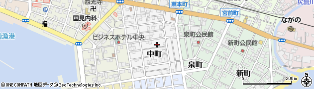 鹿児島県枕崎市中町147周辺の地図