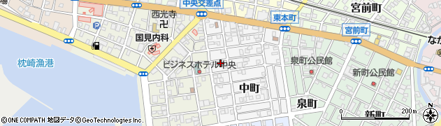 鹿児島県枕崎市中町28周辺の地図