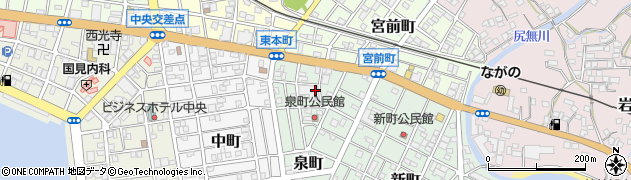 鹿児島県枕崎市泉町周辺の地図