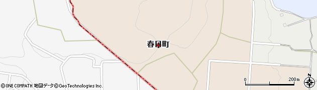 鹿児島県枕崎市春日町周辺の地図