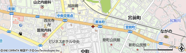 鹿児島県枕崎市中町227周辺の地図