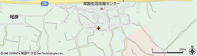 鹿児島県指宿市尾掛周辺の地図