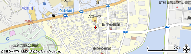 鹿児島県枕崎市立神本町周辺の地図