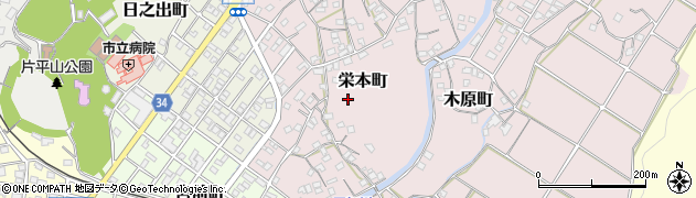 鹿児島県枕崎市栄本町周辺の地図