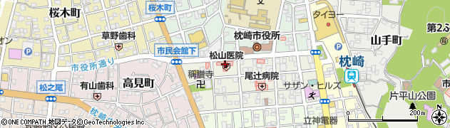 松山医院周辺の地図