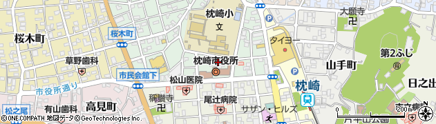 枕崎市役所　水道課周辺の地図