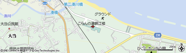 指宿温泉こらんの湯錦江楼周辺の地図