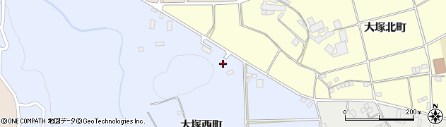 鹿児島県枕崎市大塚西町86周辺の地図