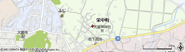 鹿児島県枕崎市栄中町周辺の地図