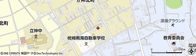鹿児島県枕崎市立神北町482周辺の地図