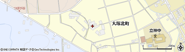 鹿児島県枕崎市大塚北町周辺の地図
