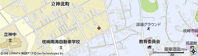 鹿児島県枕崎市立神北町16周辺の地図