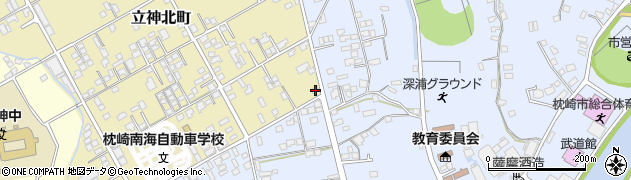 鹿児島県枕崎市立神北町1周辺の地図