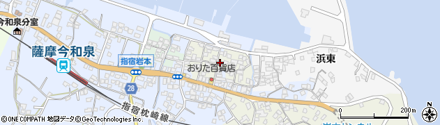 鹿児島県指宿市浜西周辺の地図