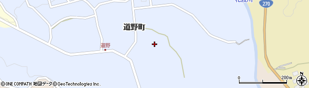 鹿児島県枕崎市道野町周辺の地図