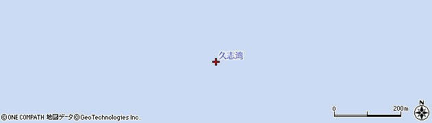 久志湾周辺の地図