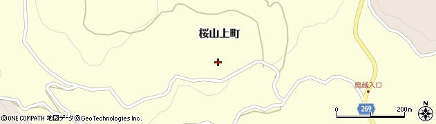 鹿児島県枕崎市桜山上町周辺の地図