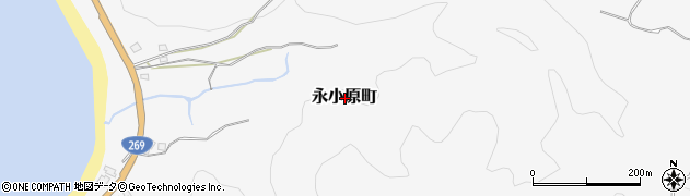 鹿児島県鹿屋市永小原町周辺の地図