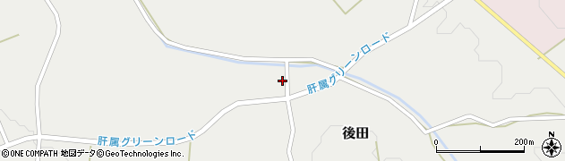 後田簡易郵便局周辺の地図