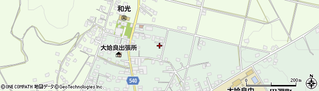 鹿児島県鹿屋市田淵町周辺の地図