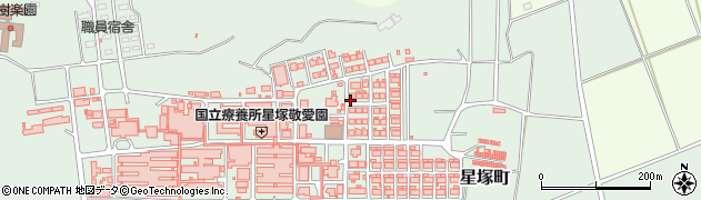 鹿児島県鹿屋市星塚町周辺の地図
