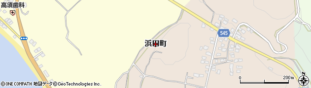鹿児島県鹿屋市浜田町周辺の地図