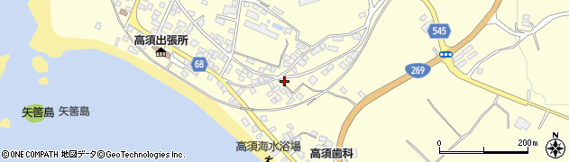 鹿児島県鹿屋市高須町1117周辺の地図