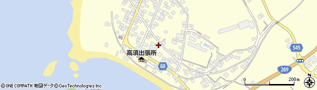 鹿児島県鹿屋市高須町1447周辺の地図